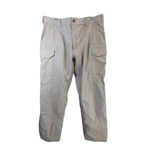 First Tactical Pants Mens 42x32 Tan Double Knee Cargo Workwear